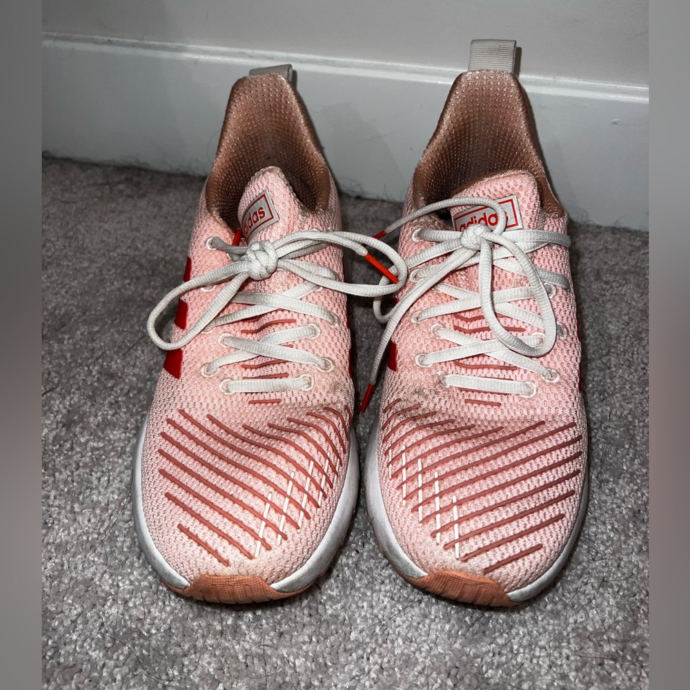 Pink adidas sneakers